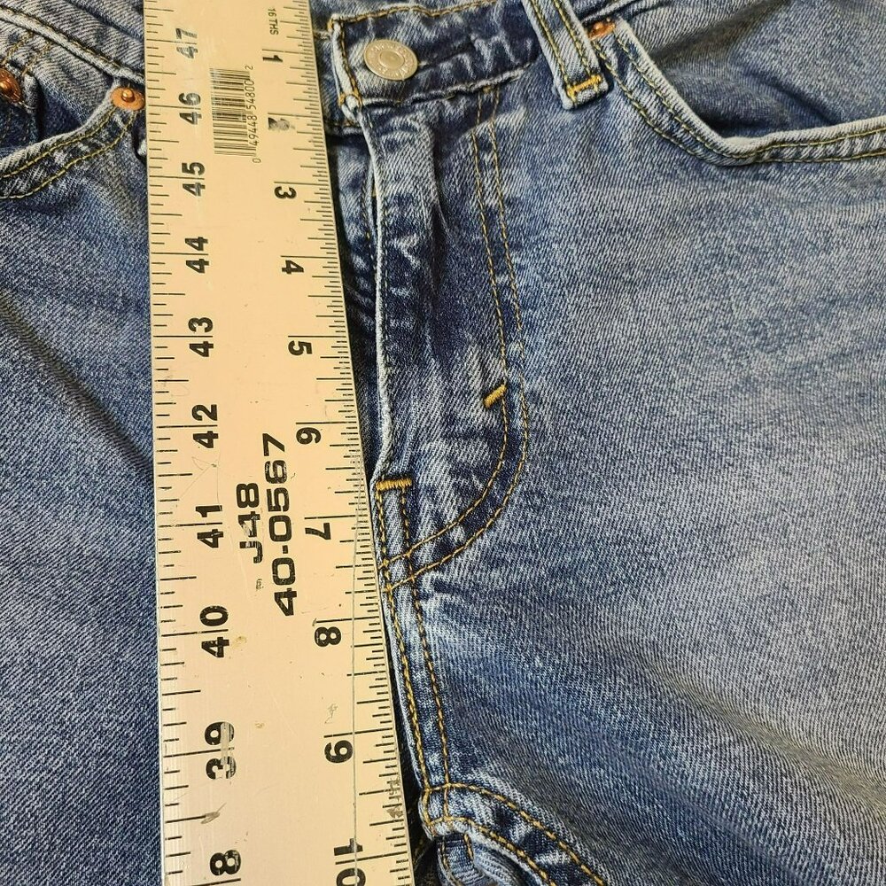 Levis Jeans Mens Tag 30x32 (Actual 29x30) 514 Slim Straight Leg Med Wash Stretch - Picture 5 of 9